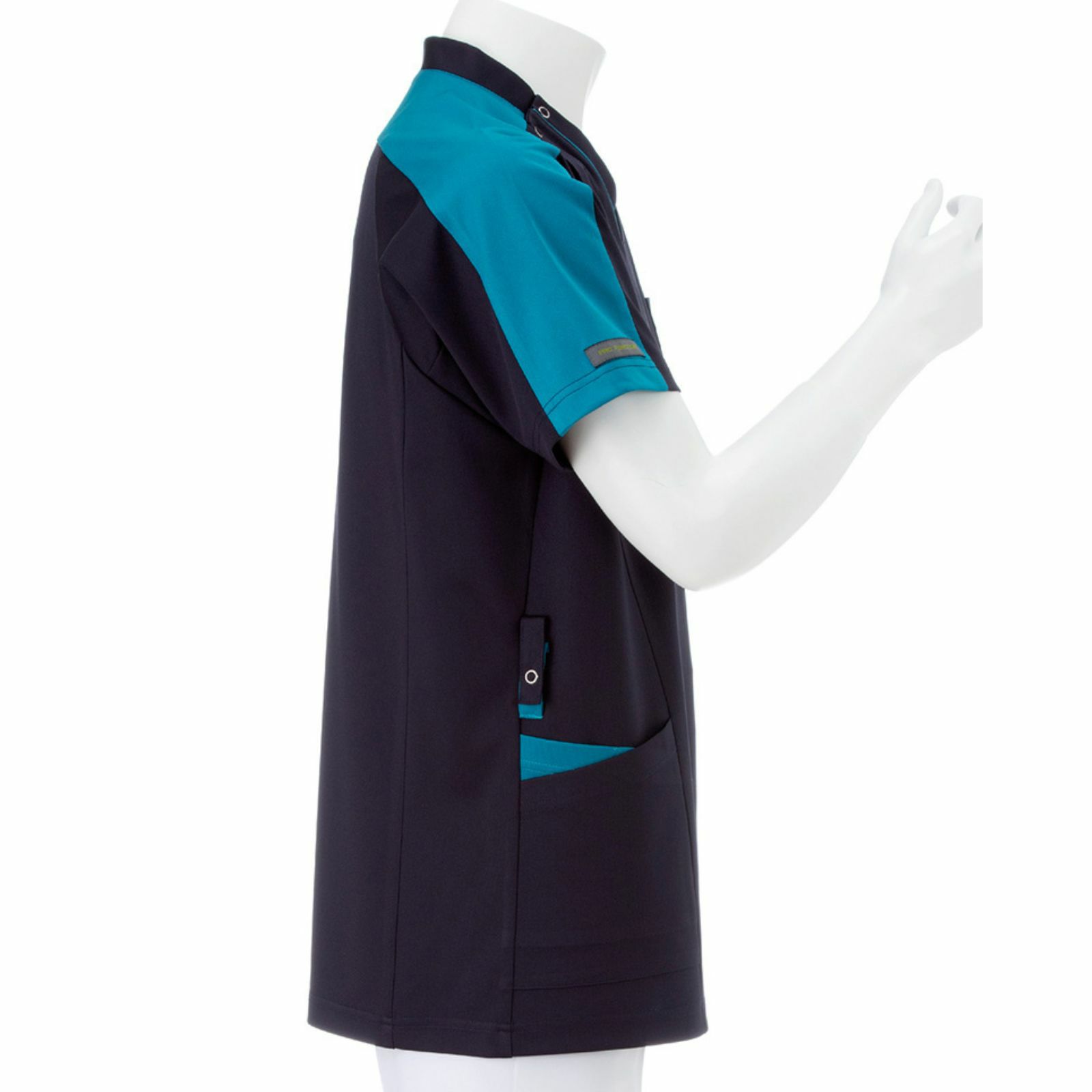 プロファンクション 男子スクラブ ネイビー＋ターコイズ RF-5197