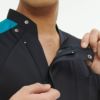 プロファンクション 男子スクラブ ネイビー＋ターコイズ RF-5197