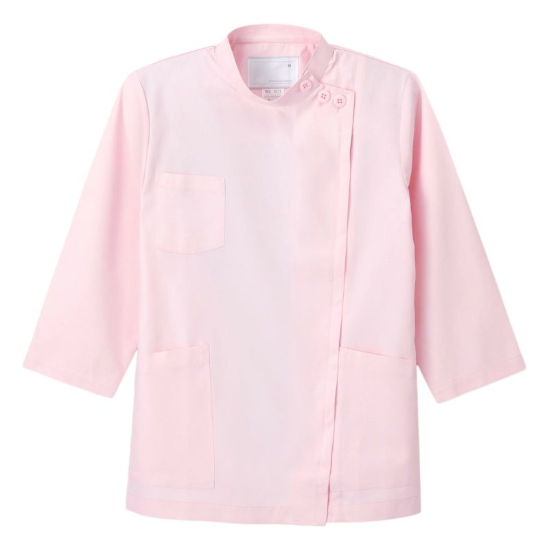 女子横掛8分袖 ピンク KES-5171