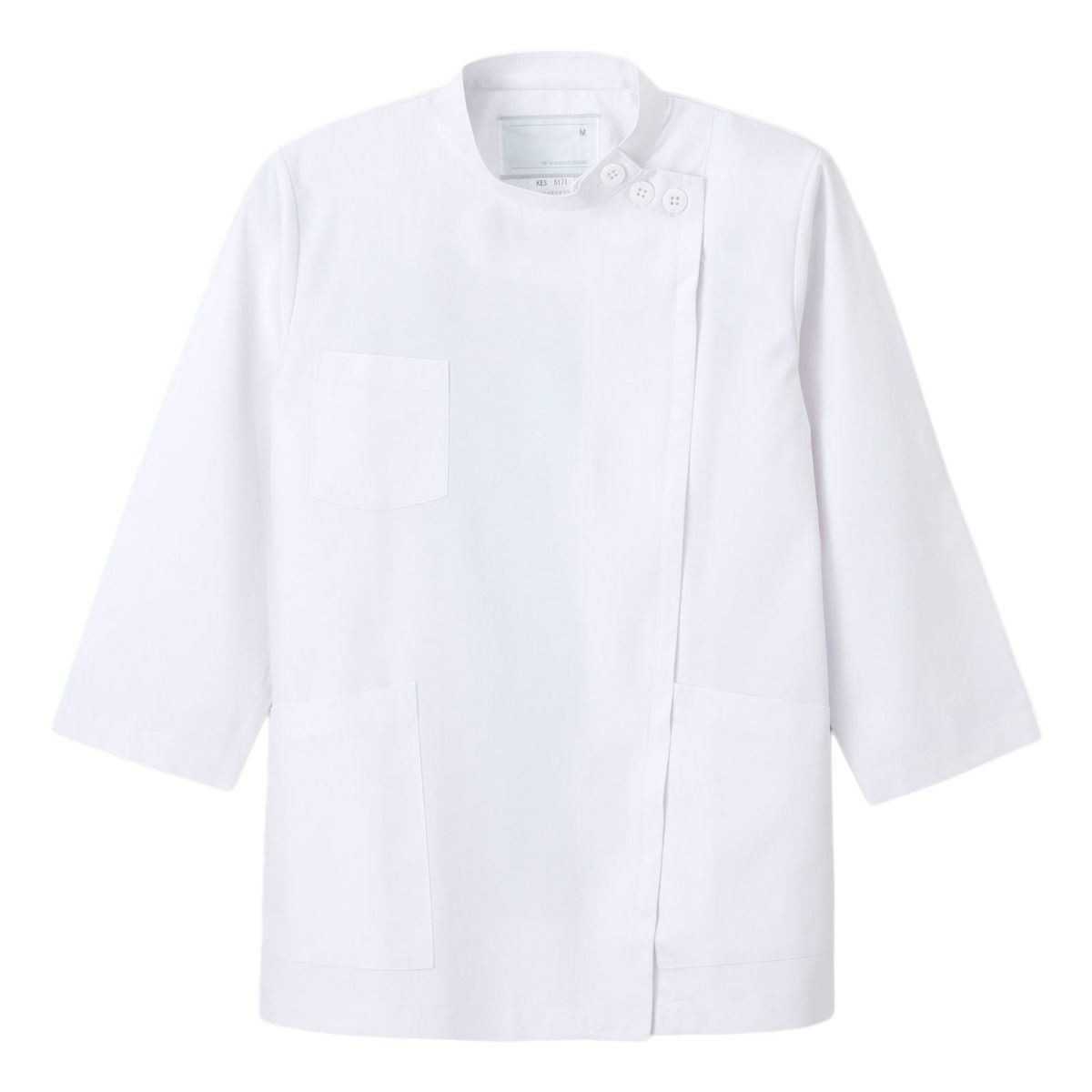 女子横掛8分袖 ホワイト KES-5171　