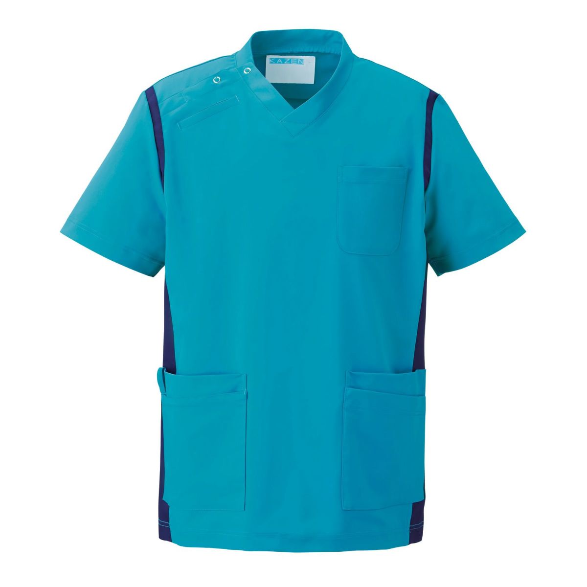 Smart Scrub スクラブ ターコイズ×ネイビー 男女兼用 971-42
