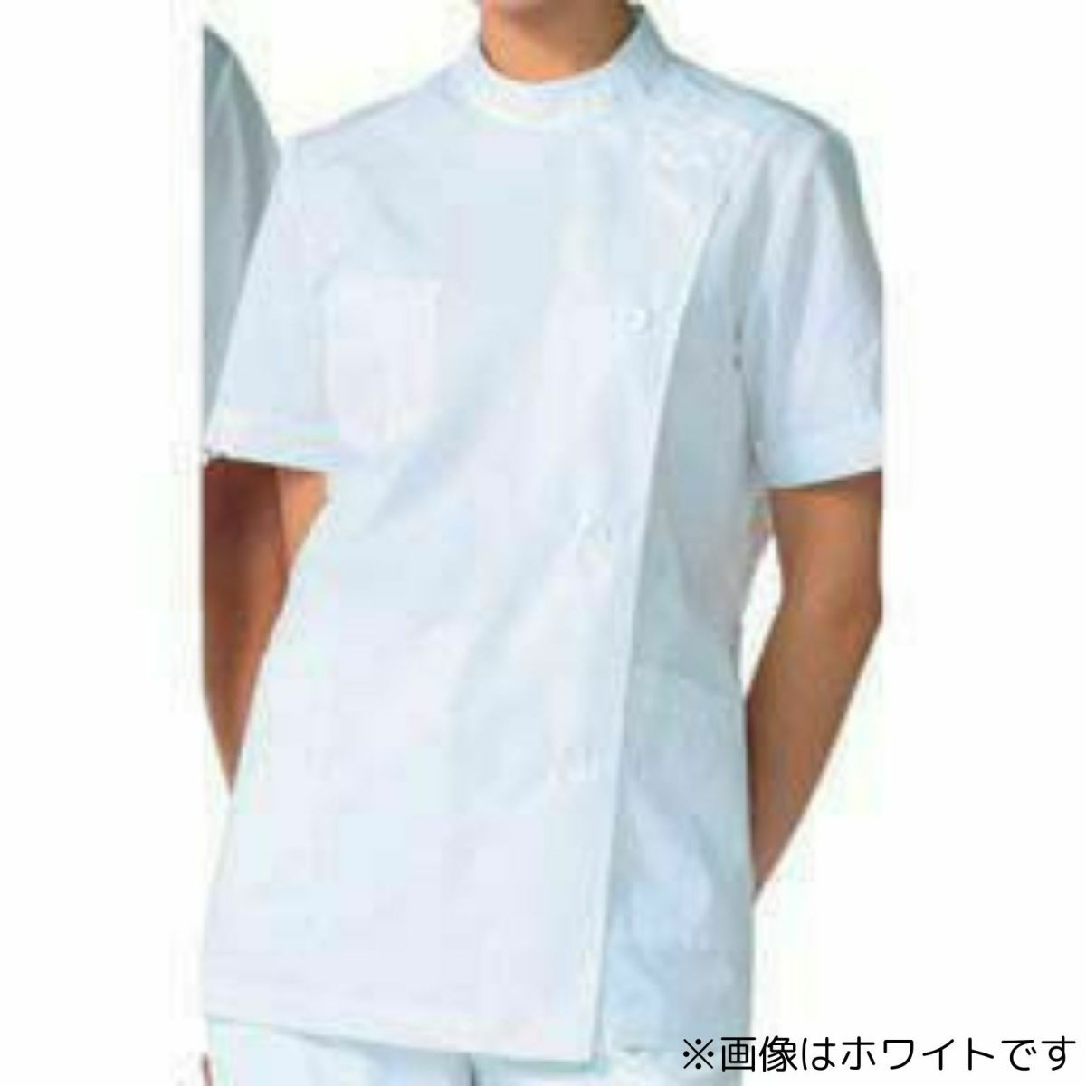 レディス医務衣半袖 ブロード サックス 360-31