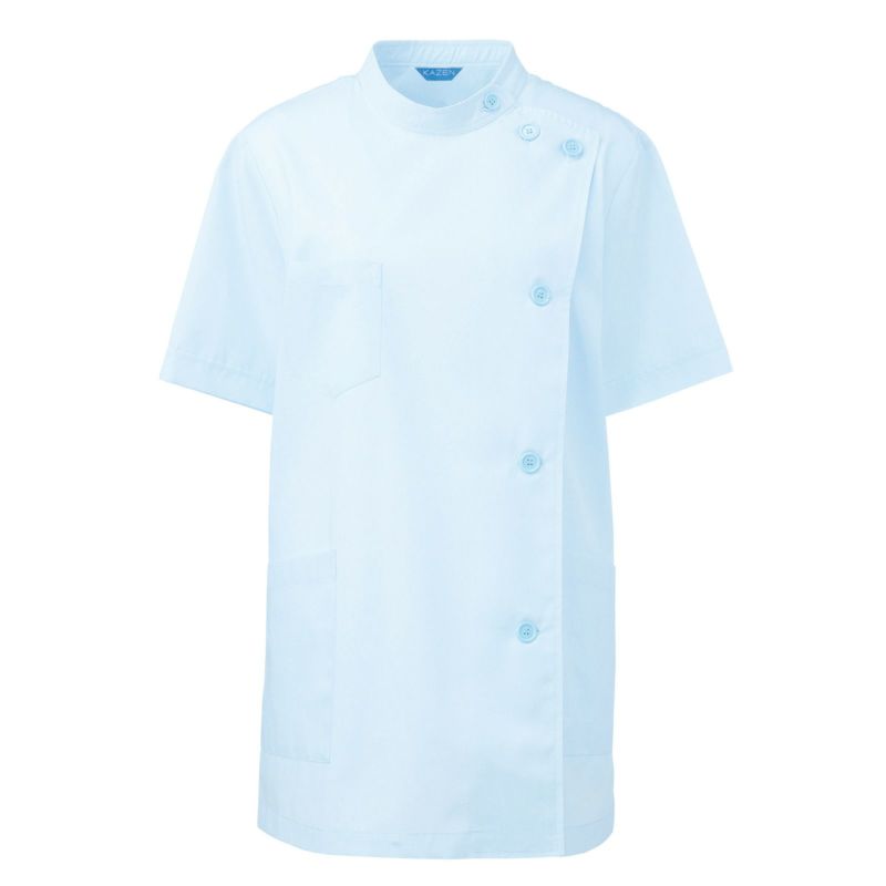 レディス医務衣半袖 ブロード サックス 360-31