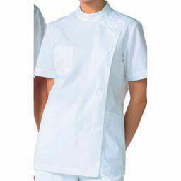 レディス医務衣半袖 ブロード ホワイト 360-30