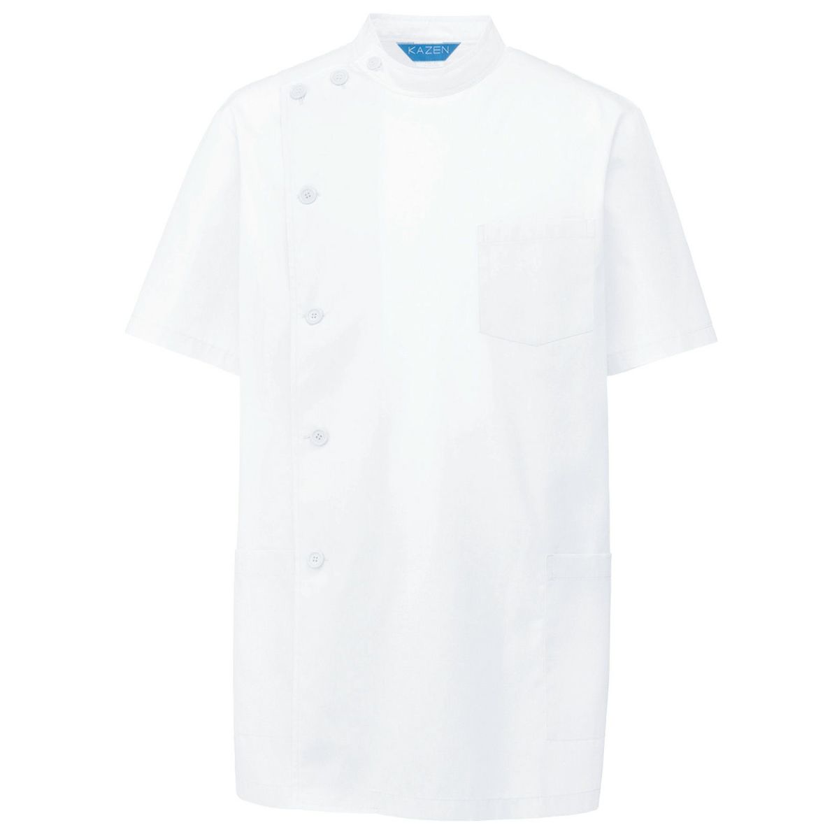 メンズ医務衣半袖 ブロード ホワイト 132-30