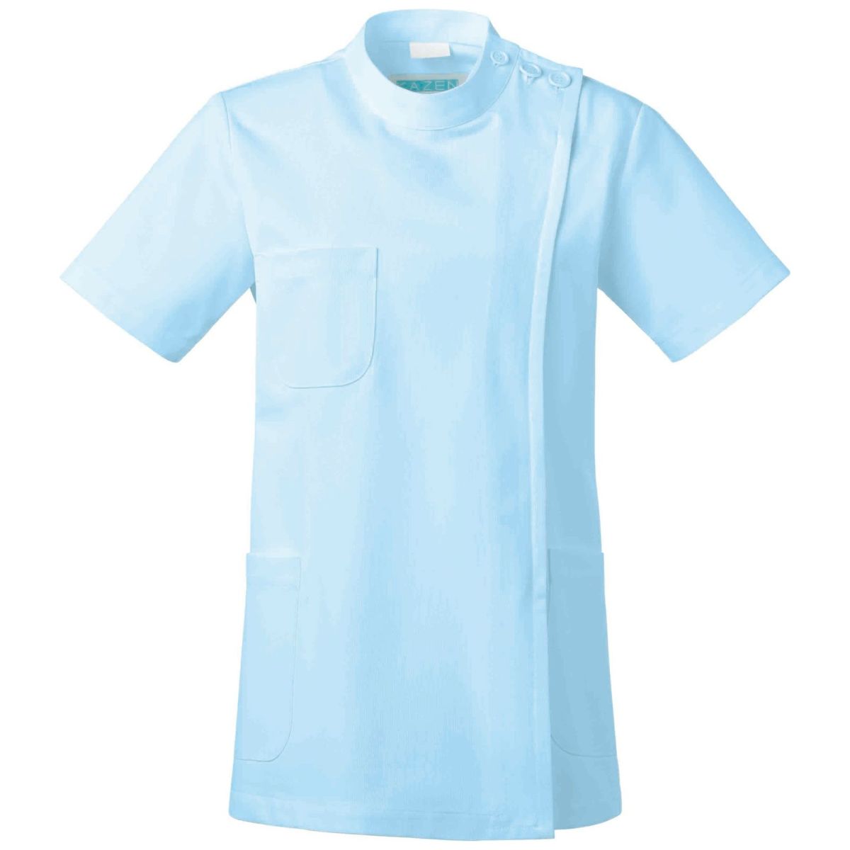 レディス医務衣半袖 シルポート サックス 263-11