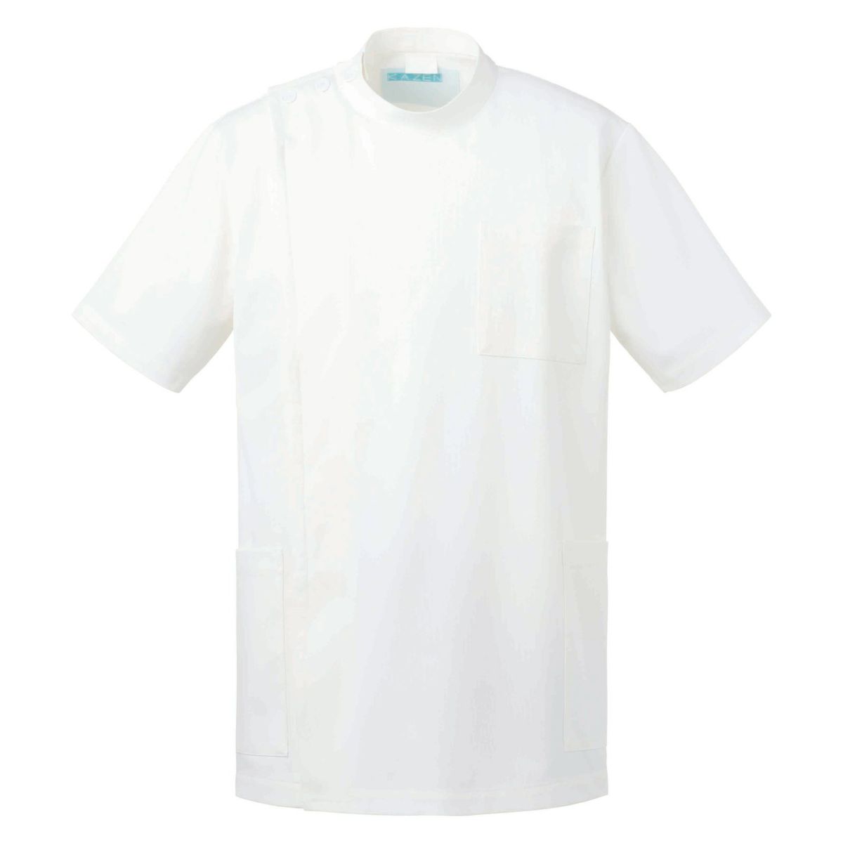 メンズ医務衣半袖 シルポート オフホワイト 253-10