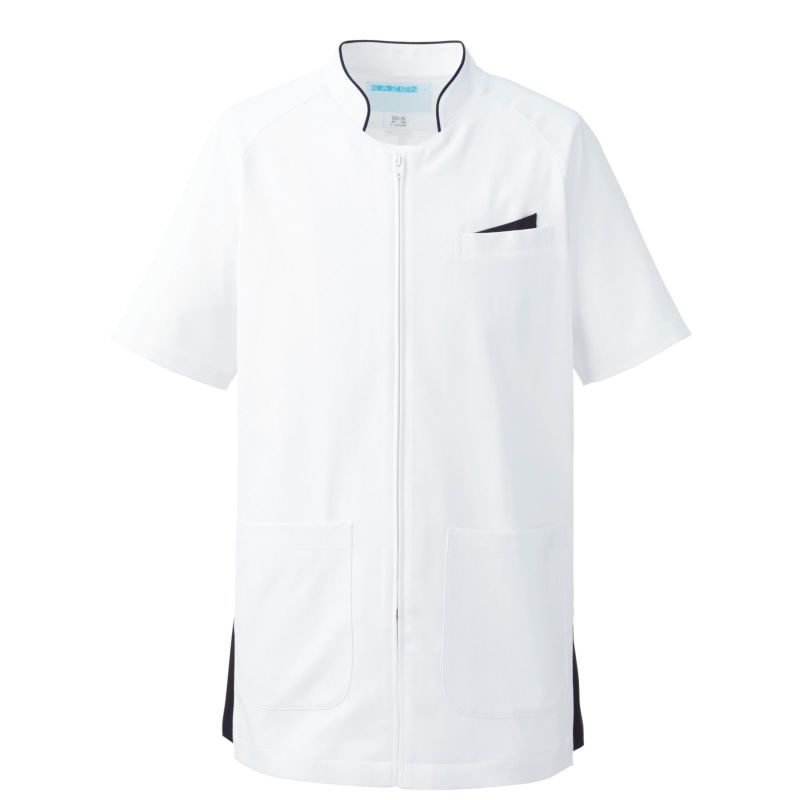 ネオネイビー　メンズジャケット ホワイト×ネイビー 053-28