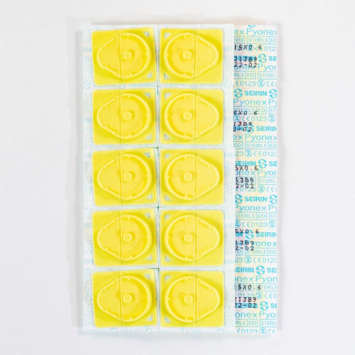 セイリン円皮鍼 パイオネックス(イエロー 0.15×0.6ｍｍ)