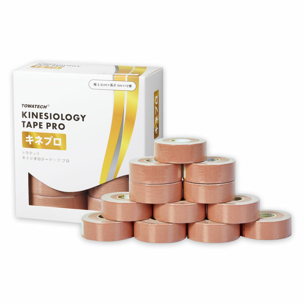 トワテック　キネシオロジーテープ PRO(2.5cm×5m　12巻)
