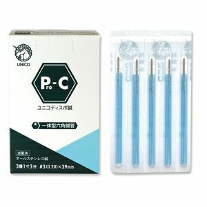 ユニコ鍼Pro_C １００本[ワンプッシュ](1寸(30mm), 0番)【まとめ買い】