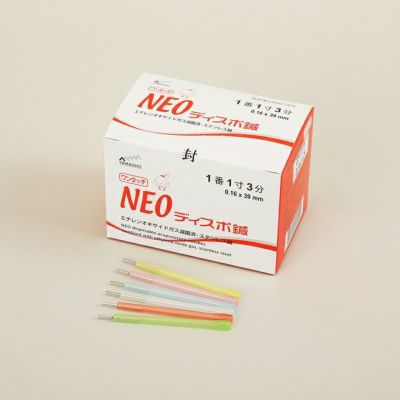 NEOディスポ鍼　ワンタッチタイプ(1寸(30mm), 0番 0.14 グリーン)【まとめ買い】