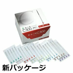 ファロス職人鍼C300(1寸(30mm), 00番 0.12 緑)【まとめ買い】