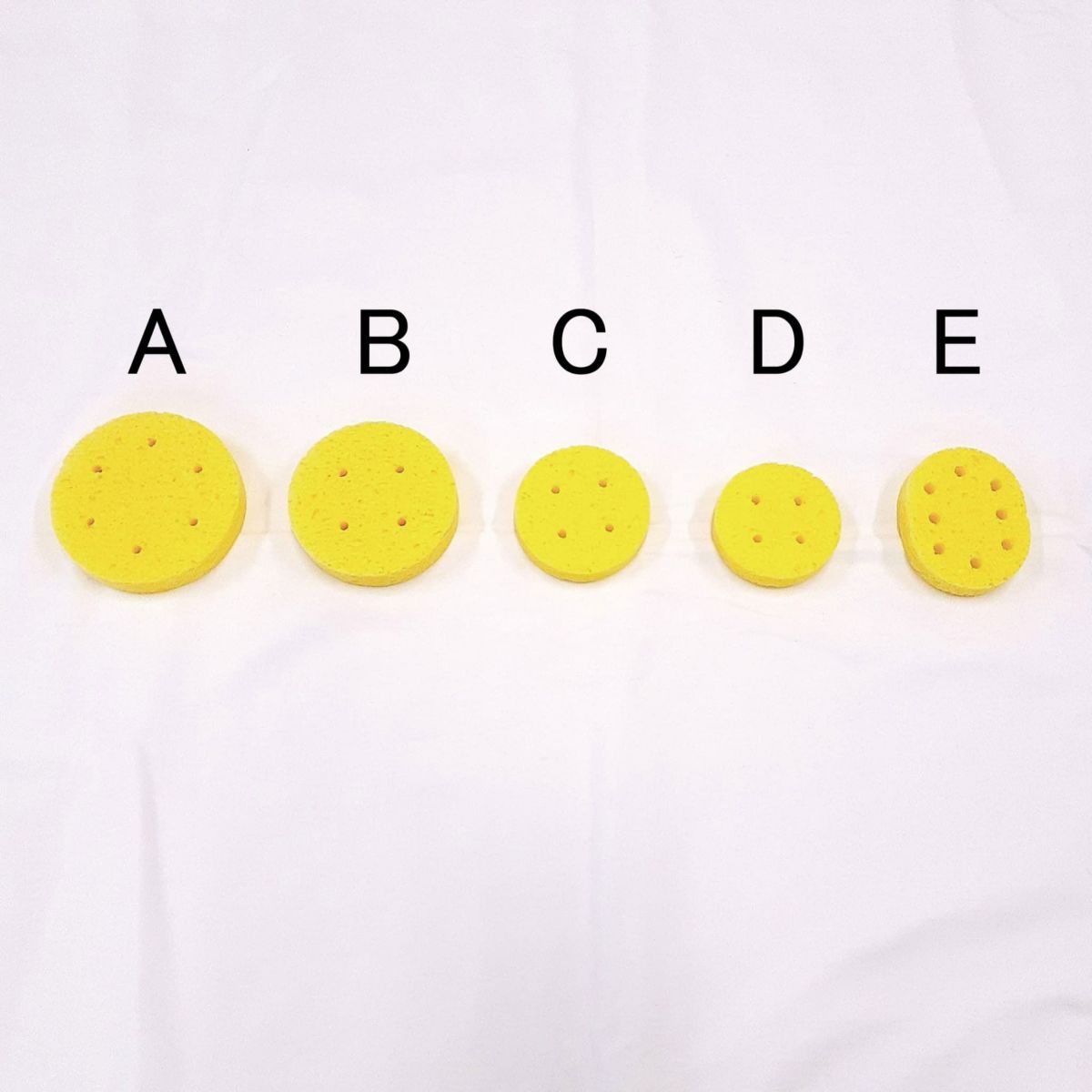 干渉・吸引・低周波用スポンジ 丸型B 平型D