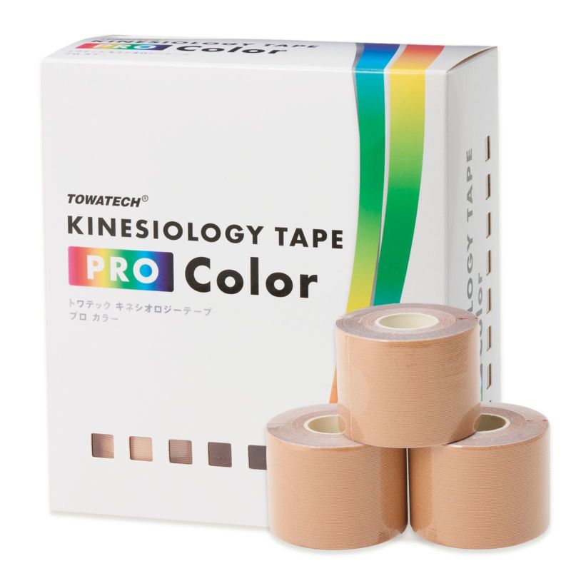 キネプロ Color シャンパンゴールド 50mm×5m 6巻（キネシオロジーテープPRO Color）【まとめ買い】