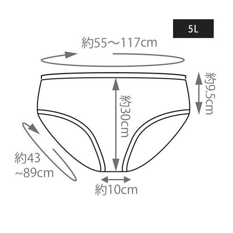 ペーパー ショーツ 5Lサイズ ブラウン 50枚入り