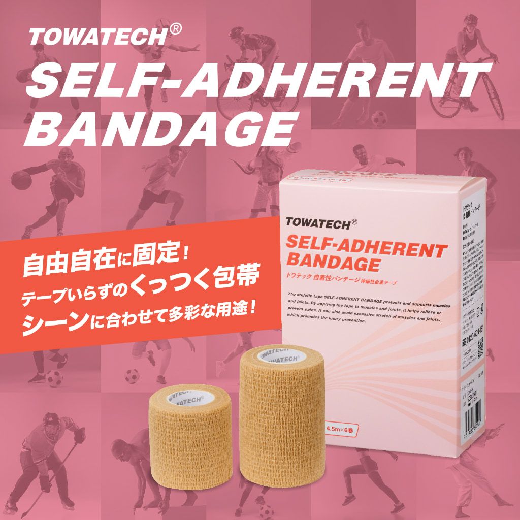 トワテック 自着性バンテージ 幅2種×4.5m【20箱セット】