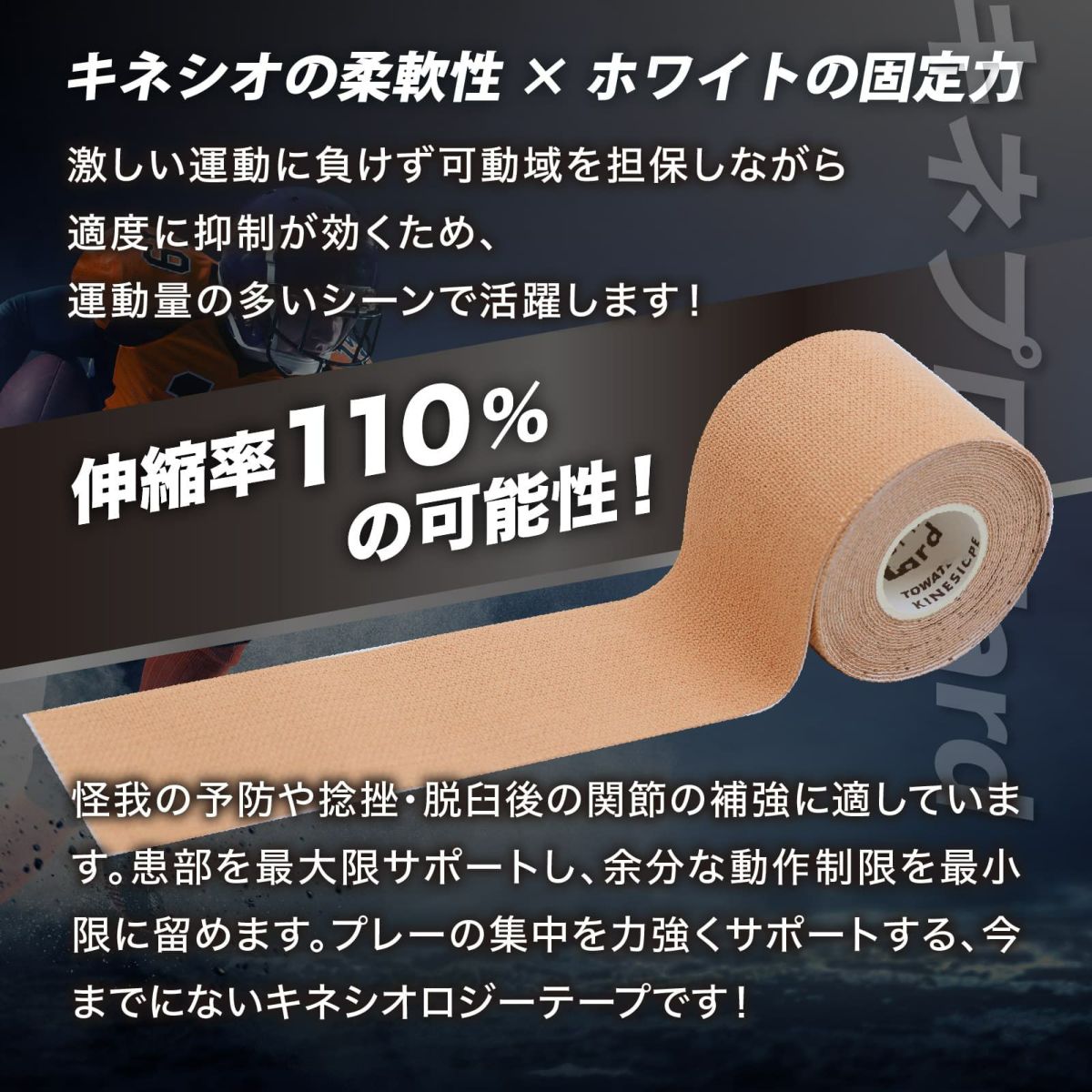 キネプロ Hard 幅4種×3m（キネシオロジーテープPRO Hard）【20箱セット】