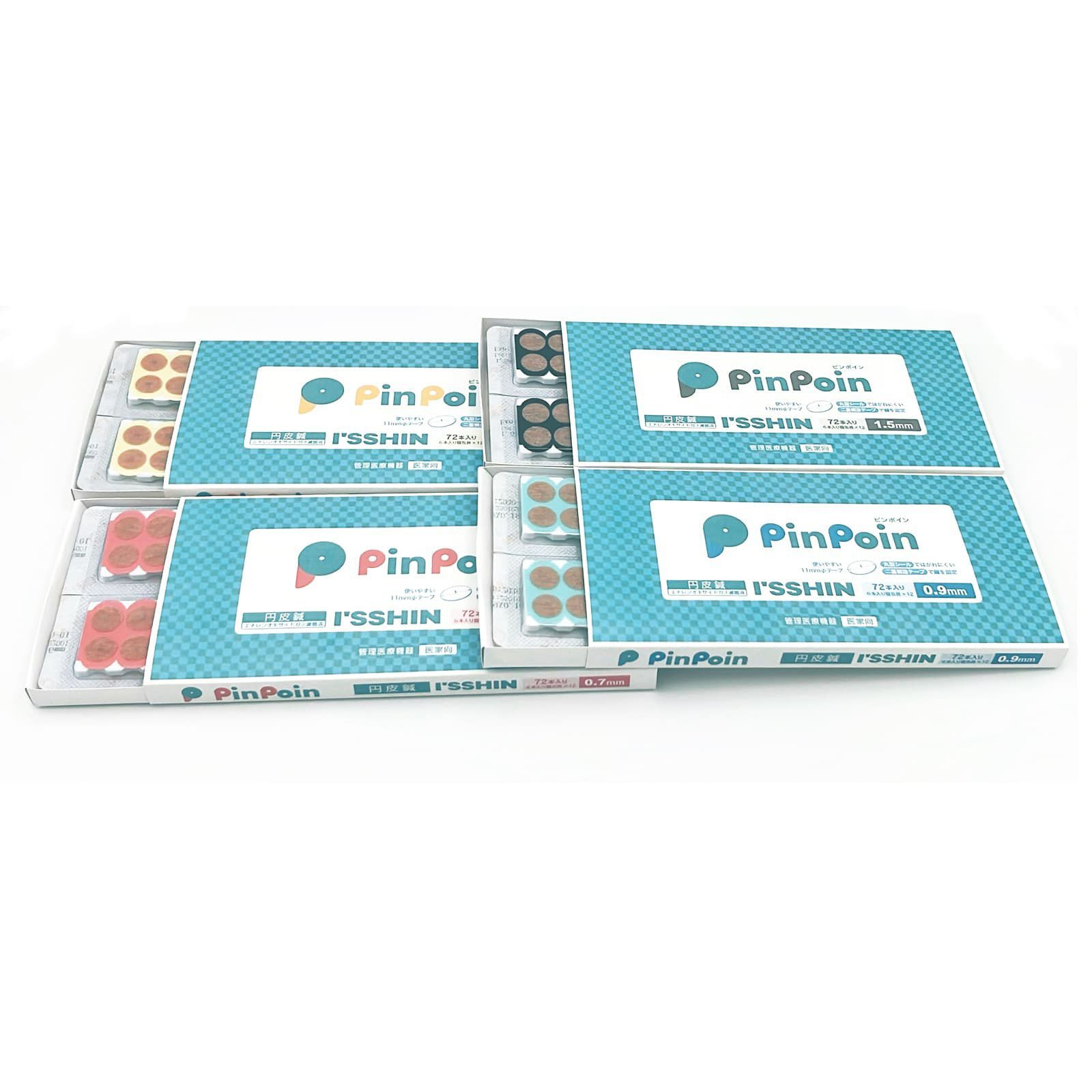  I'SSHIN円皮鍼 PinPoin（ピンポイン）72本 ピンク 0.7×0.16mm