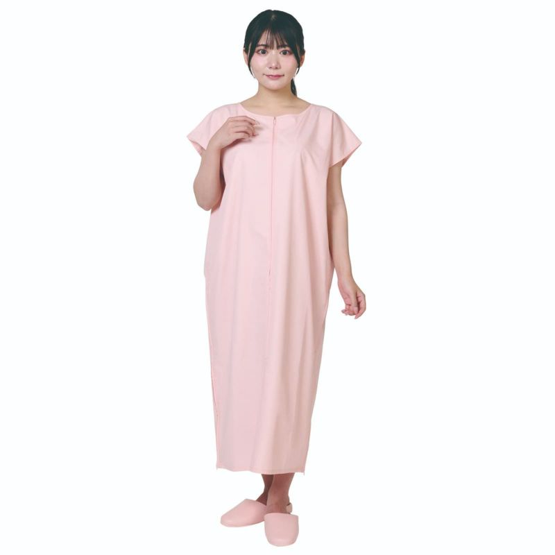 トワテック鍼灸患者着 ワンピース サーモンピンク 【まとめ買い】