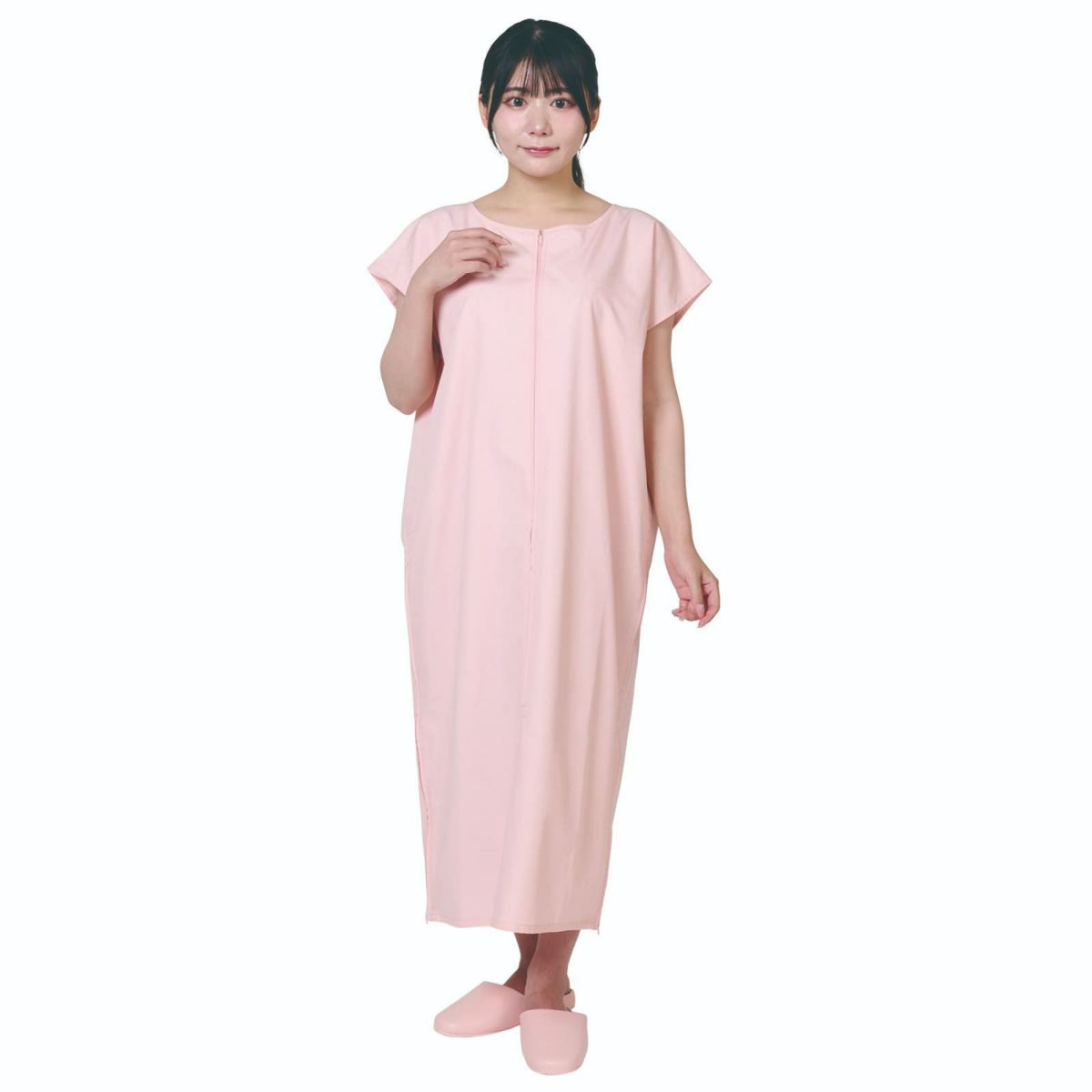 トワテック鍼灸患者着 ワンピース サーモンピンク 【まとめ買い】