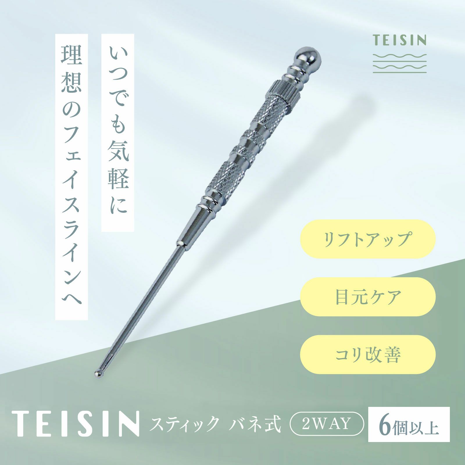 【店舗販売・6本～】トワテック TEISIN スティック バネ式（2WAY）